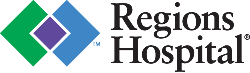 Regions Hospital logo. Video placeholder image for video produced by Evoke Films.